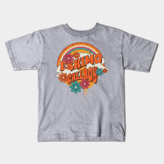 Retro Rainbow - Eskimo Callboy Kids T-Shirt by sansxart